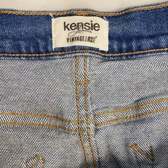 KENSIE VINTAGE LUXE RAW HEM DENIM SKIRT SIZE 6/28 - Picture 3 of 6